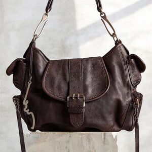 We The Free Baby Asher Tote
Dark Brown Leather Shoulder Bag w/Buckle Ret. $179!!
